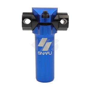&Nu;&tau;ί&zeta;&alpha; &sigma;έ&lambda;&alpha;&sigmaf; Snafu BMX J-Bar 25.4mm Short Railed Micro Adjust Seat Post (75mm) Blue