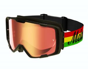 &Mu;ά&sigma;&kappa;&alpha; Melon Parker Mask Black / Red Chrome / Rasta