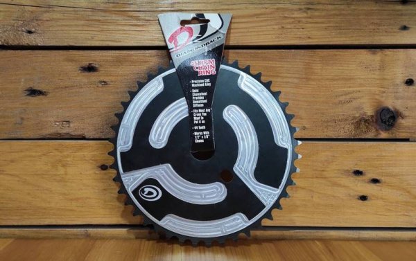 NOS &Delta;ί&sigma;&kappa;&omicron;&sigmaf; Diamondback 45RPM Sprocket Alloy 44T Black/Silver