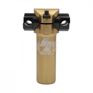 &Nu;&tau;ί&zeta;&alpha; &sigma;έ&lambda;&alpha;&sigmaf; Snafu BMX J-Bar 25.4mm Short Railed Micro Adjust Seat Post (75mm) Gold