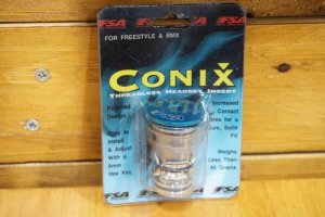 NOS NIB FSA Conix &Tau;ά&pi;&alpha; - &Kappa;&omicron;&upsilon;&kappa;&omicron;&upsilon;&nu;ά&rho;&alpha; &Pi;&iota;&rho;&omicron;&upsilon;&nu;&iota;&omicron;ύ Threadless HeadSet Insert 1'' Blue