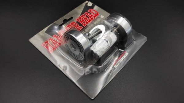 NOS NIB &Tau;ά&pi;&epsilon;&sigmaf; &Tau;&iota;&mu;&omicron;&nu;&iota;&omicron;ύ Odyssey Hammer Head Bar Ends Silver