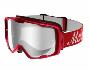 &Mu;ά&sigma;&kappa;&alpha; Melon Parker Mask Red Matte / Silver Chrome / Red with White Logo
