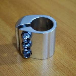 NOS &Sigma;&phi;&iota;&chi;&tau;&eta;&rho;ά&kappa;&iota; (Mongoose Style) Triple Bolt Alloy 25.4mm Silver Old School Bmx