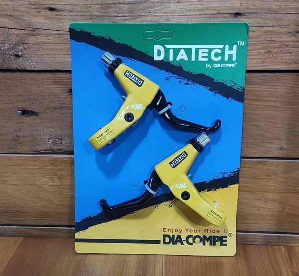 NOS NIB &Mu;&alpha;&nu;έ&tau;&epsilon;&sigmaf; DIATECH MX1 Brake Levers Black/Yellow 000258 (Set)