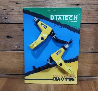 NOS NIB &Mu;&alpha;&nu;έ&tau;&epsilon;&sigmaf; DIATECH MX1 Brake Levers Black/Yellow 000258 (Set)