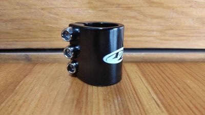 NOS &Sigma;&phi;&iota;&chi;&tau;&eta;&rho;ά&kappa;&iota; PAZZAZ Triple Bolt Alloy Mid School Bmx 25.4mm Black