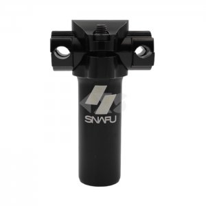 &Nu;&tau;ί&zeta;&alpha; &sigma;έ&lambda;&alpha;&sigmaf; Snafu BMX J-Bar 25.4mm Short Railed Micro Adjust Seat Post (75mm) Black