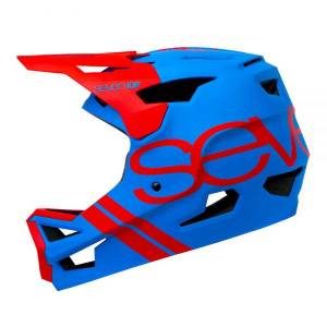 &Kappa;&rho;ά&nu;&omicron;&sigmaf; 7iDP Seven Protection Project 23 ABS Helmet Matt Electric Blue/Gloss Thruster Red