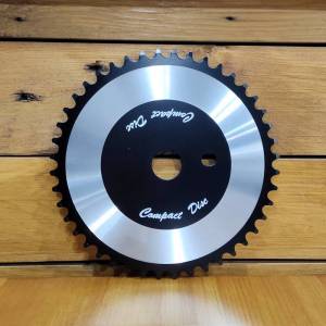 NOS Compact Disc &Delta;ί&sigma;&kappa;&omicron;&sigmaf; BMX Alloy Chainring TRACER Style Sprocket 44T Logo (Old School Schwinn)