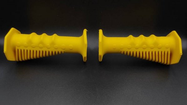 NOS &Chi;&epsilon;&iota;&rho;&omicron;&lambda;&alpha;&beta;έ&sigmaf; BREVETTATO ''Cobra Style'' Old School Grips Yellow - Made In Italy