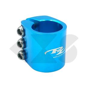 NOS RARE &Sigma;&phi;&iota;&chi;&tau;&eta;&rho;ά&kappa;&iota; &Nu;&tau;ί&zeta;&alpha;&sigmaf; PAZZAZ Triple Bolt Alloy 31.8mm Mid School Bmx Blue Anodised