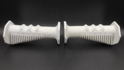 NOS &Chi;&epsilon;&iota;&rho;&omicron;&lambda;&alpha;&beta;έ&sigmaf; BREVETTATO ''Cobra Style'' Old School Grips White - Made In Italy