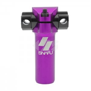 &Nu;&tau;ί&zeta;&alpha; &sigma;έ&lambda;&alpha;&sigmaf; Snafu BMX J-Bar 25.4mm Short Railed Micro Adjust Seat Post (75mm) Purple